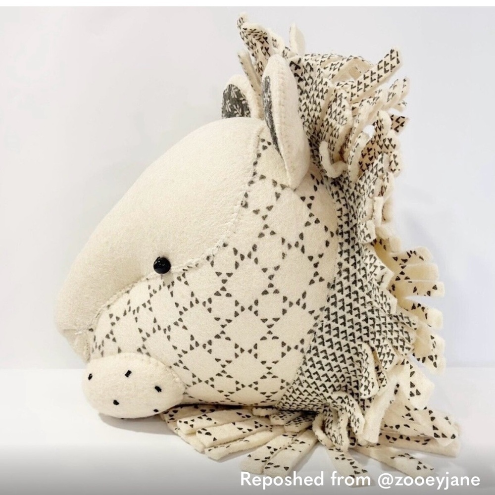 fiona Walker Lion Head Mount for Nursery wall decor.